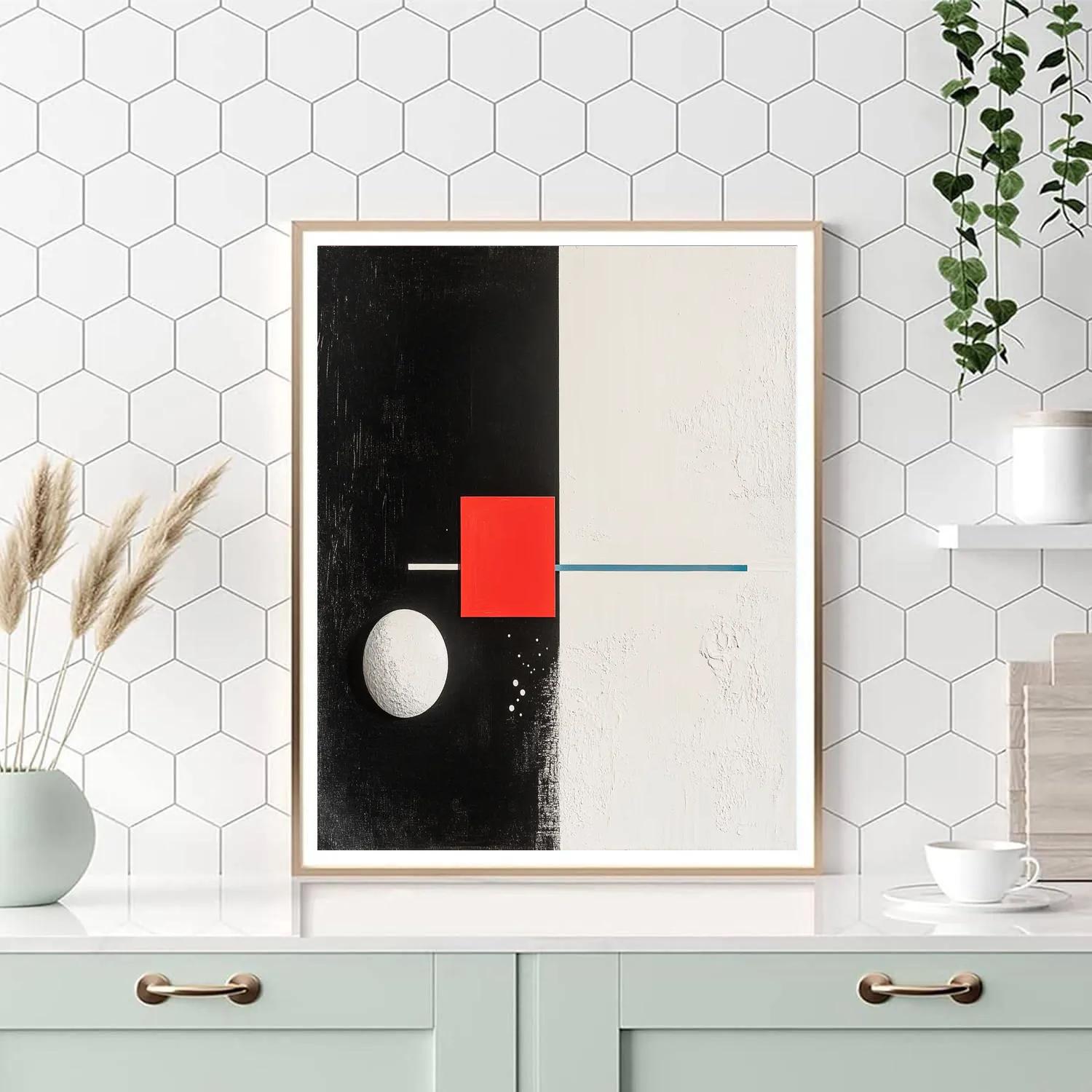 Kazimir Malevich Inspired Event Horizon Equilibrium paint by numbers