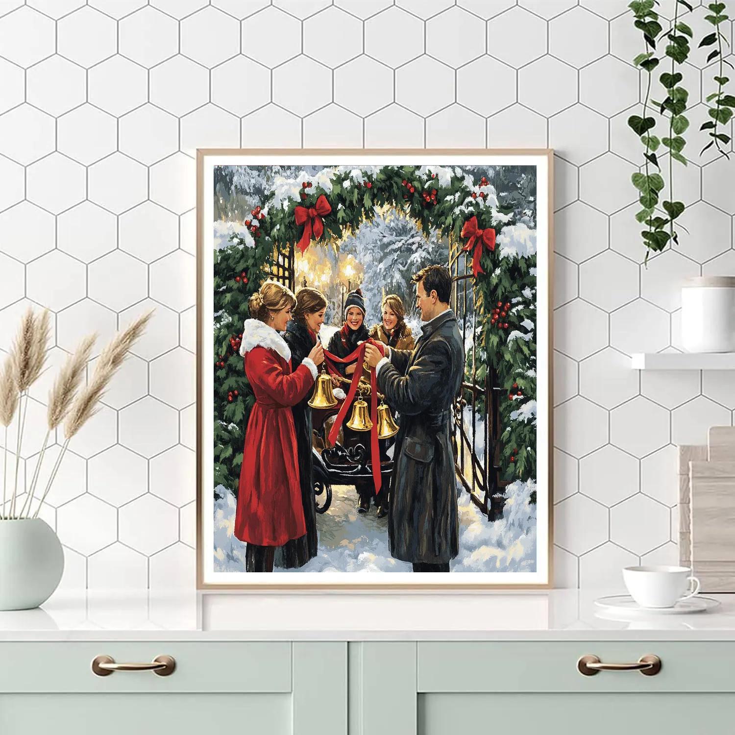Sleigh Bells At The Gate Paint by numbers kits