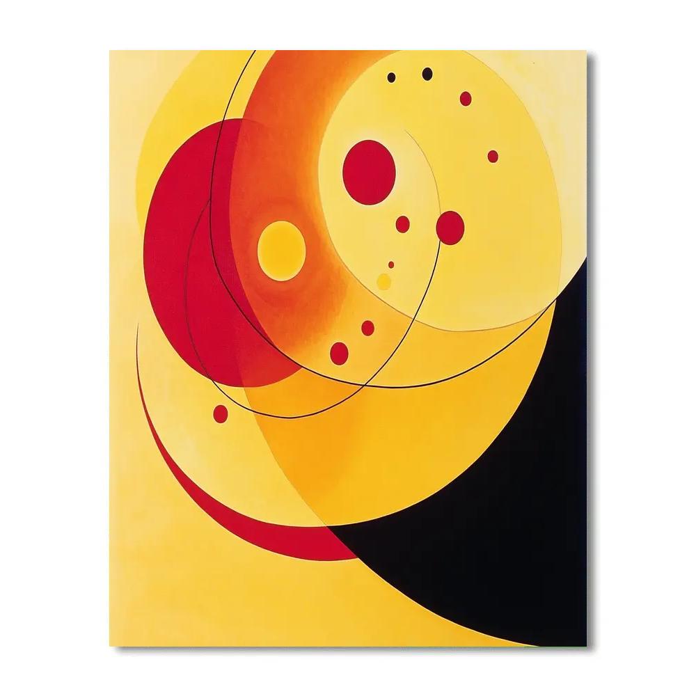 Wassily Kandinsky Inspired Cosmic Concert Paint by numbers art