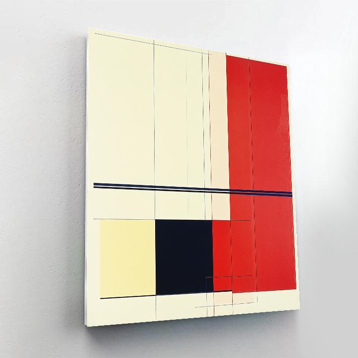 Kazimir Malevich Inspired Pulsar Signal Grid Paint by numbers art