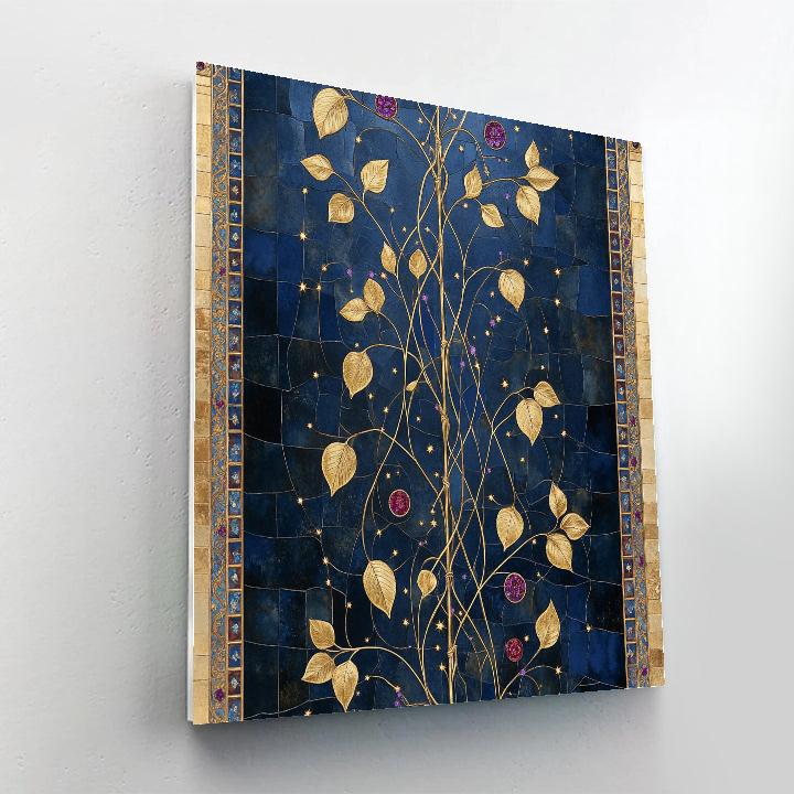 Gustav Klimt Inspired Celestial Vine Tapestry Paint by numbers kits
