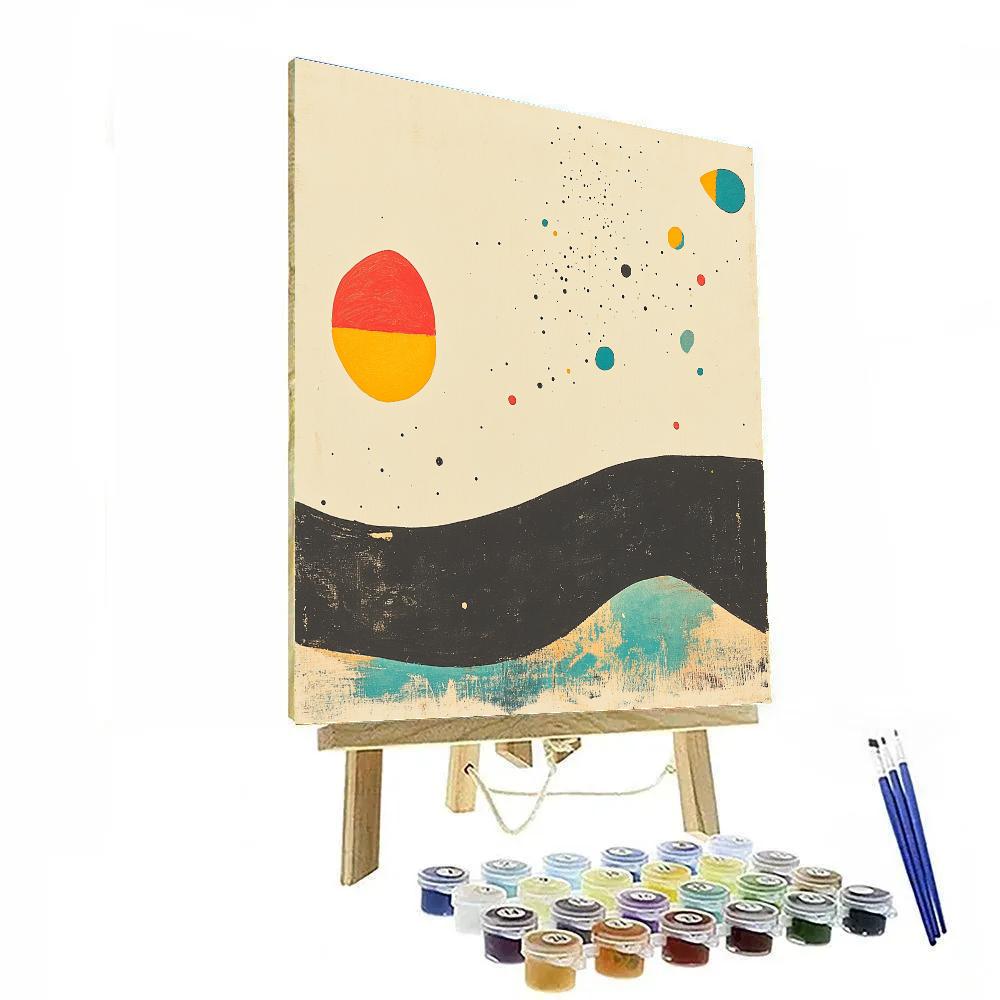 Joan Miró Inspired Childhood Dreamscape Paint by numbers art