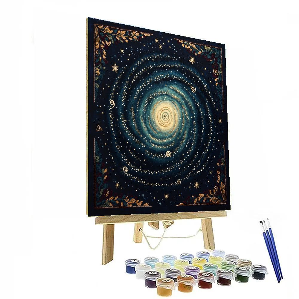 Frida Kahlo Inspired Milky Way Embroidery Pattern Number painting