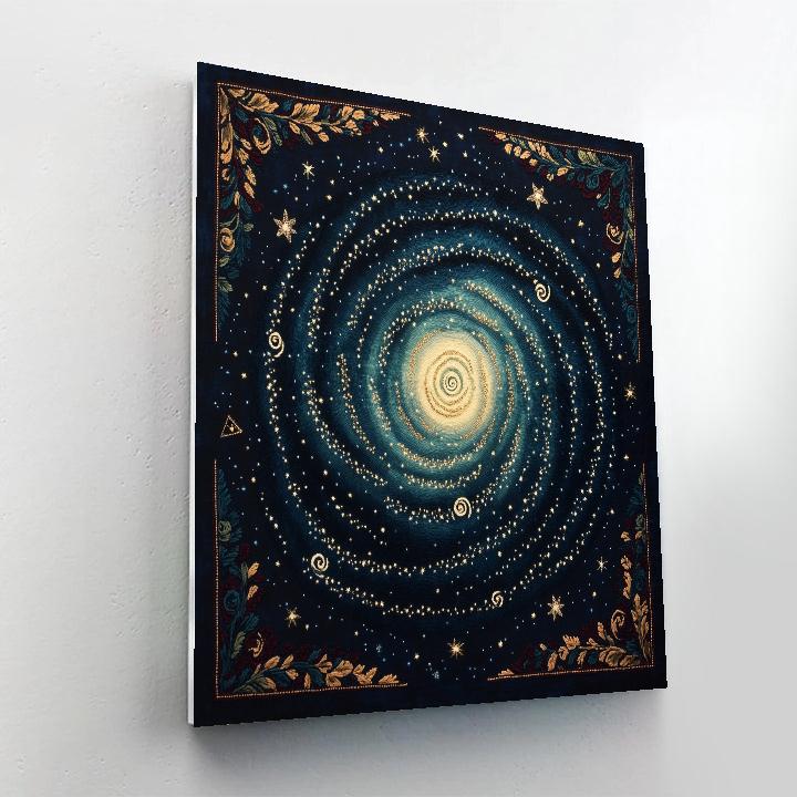 Frida Kahlo Inspired Milky Way Embroidery Pattern Number painting