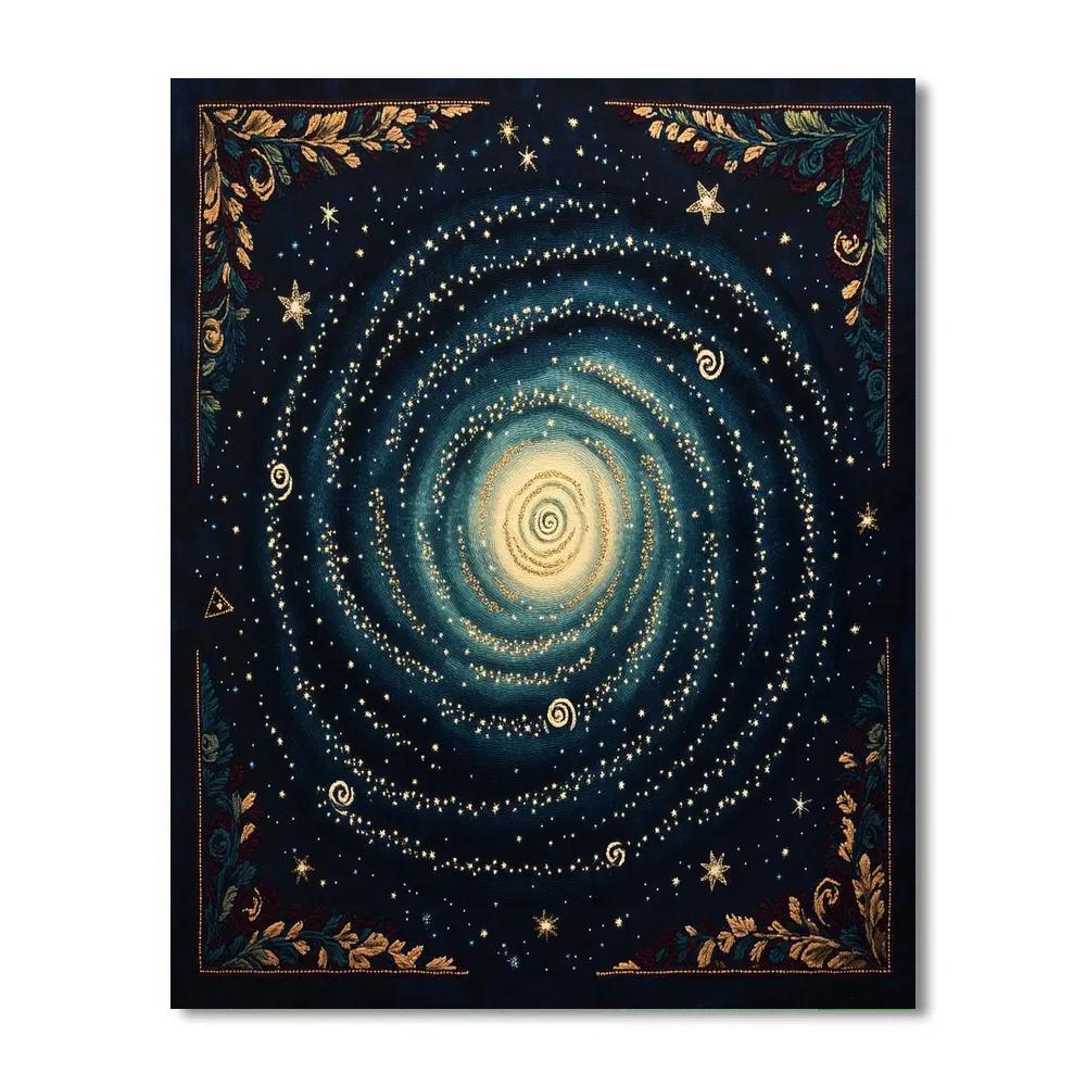 Frida Kahlo Inspired Milky Way Embroidery Pattern Number painting