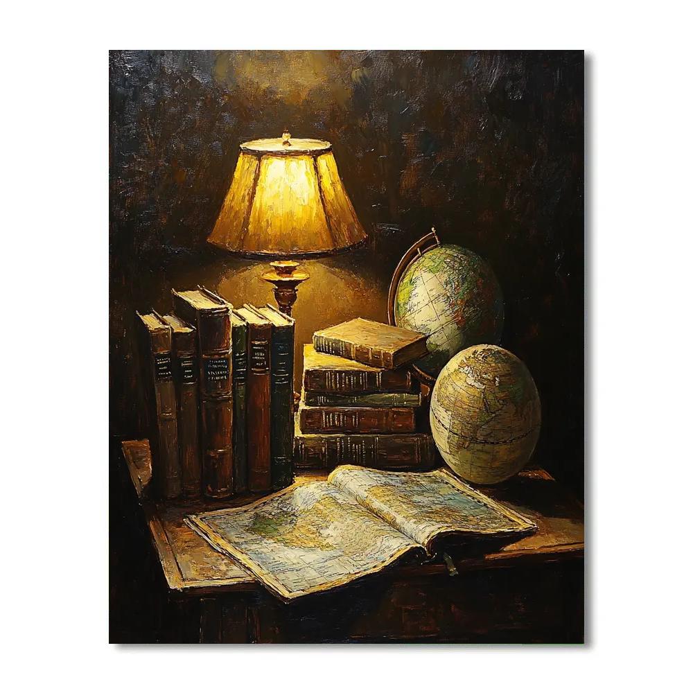 Rembrandt Inspired Antique Study paint by numbers