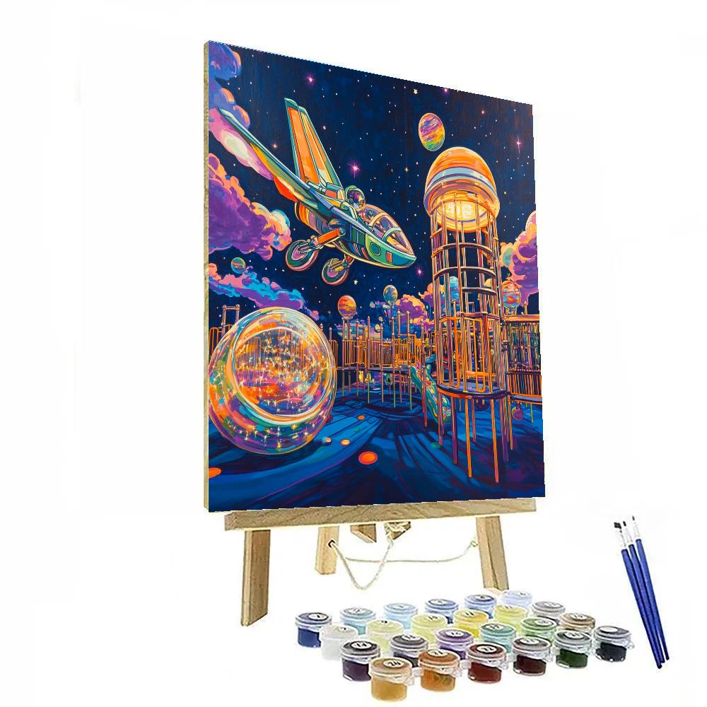 Buzz Lightyear Galactic Playground Mission Disney Inspired DIY paint by numbers