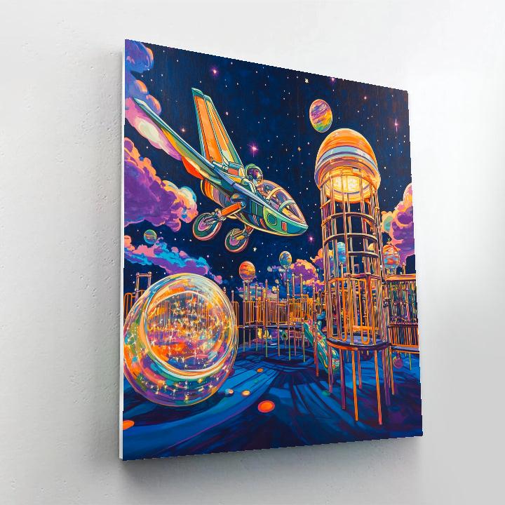 Buzz Lightyear Galactic Playground Mission Disney Inspired DIY paint by numbers