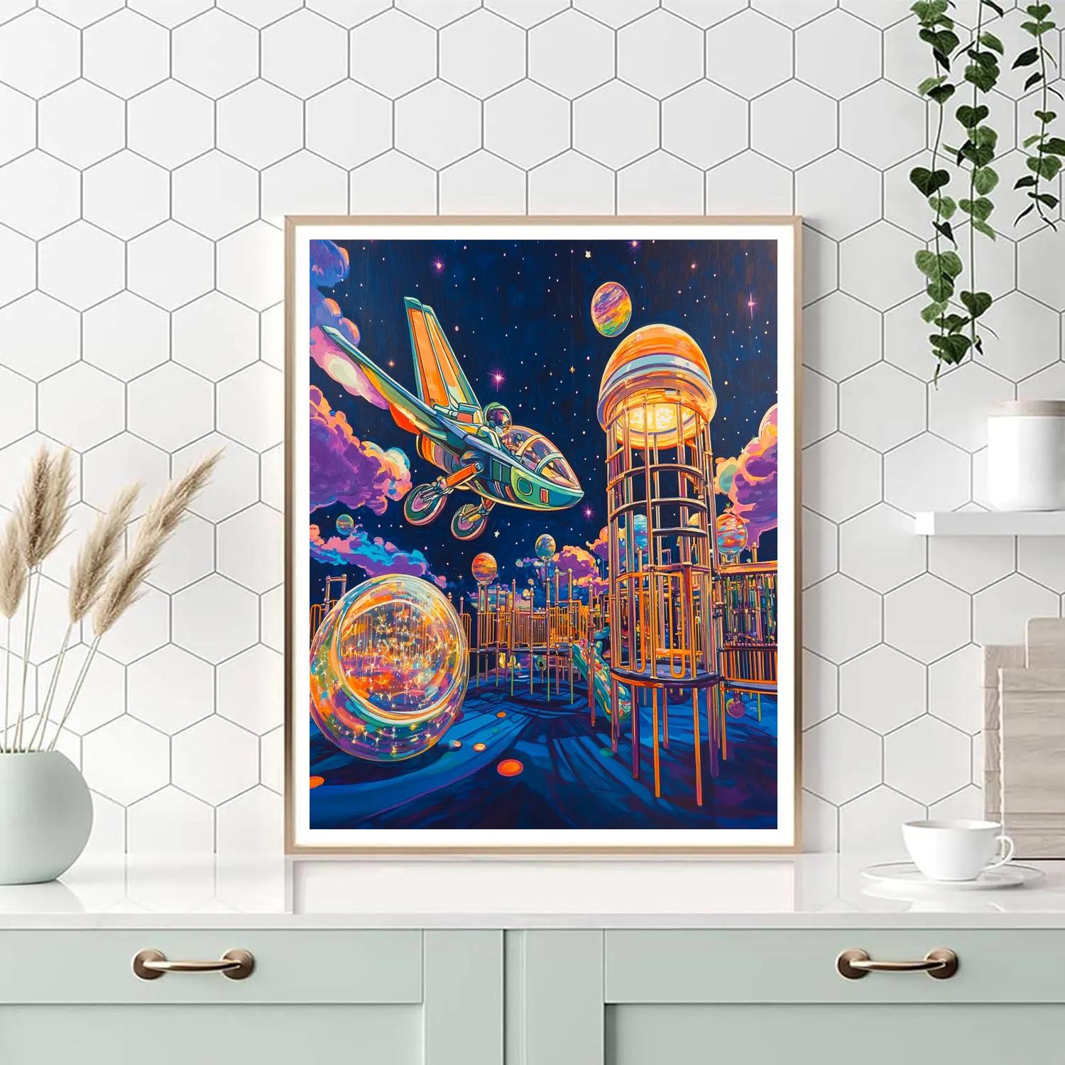 Buzz Lightyear Galactic Playground Mission Disney Inspired DIY paint by numbers