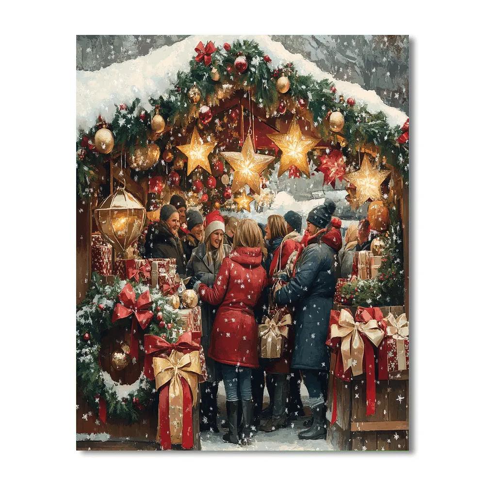 Market Stall Of Stars painting number kit