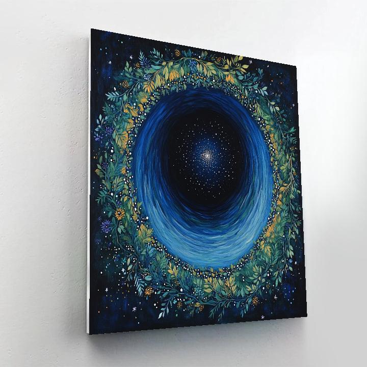 Frida Kahlo Inspired Cosmic Cenote Reflection Paint by numbers kits