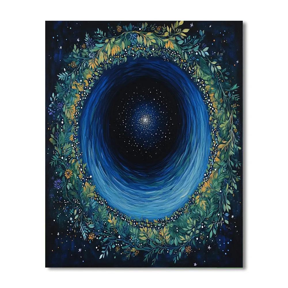 Frida Kahlo Inspired Cosmic Cenote Reflection Paint by numbers kits