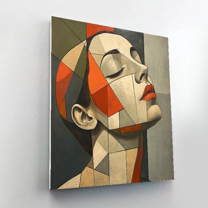 Egon Schiele Inspired Contorted Portrait DIY paint by numbers