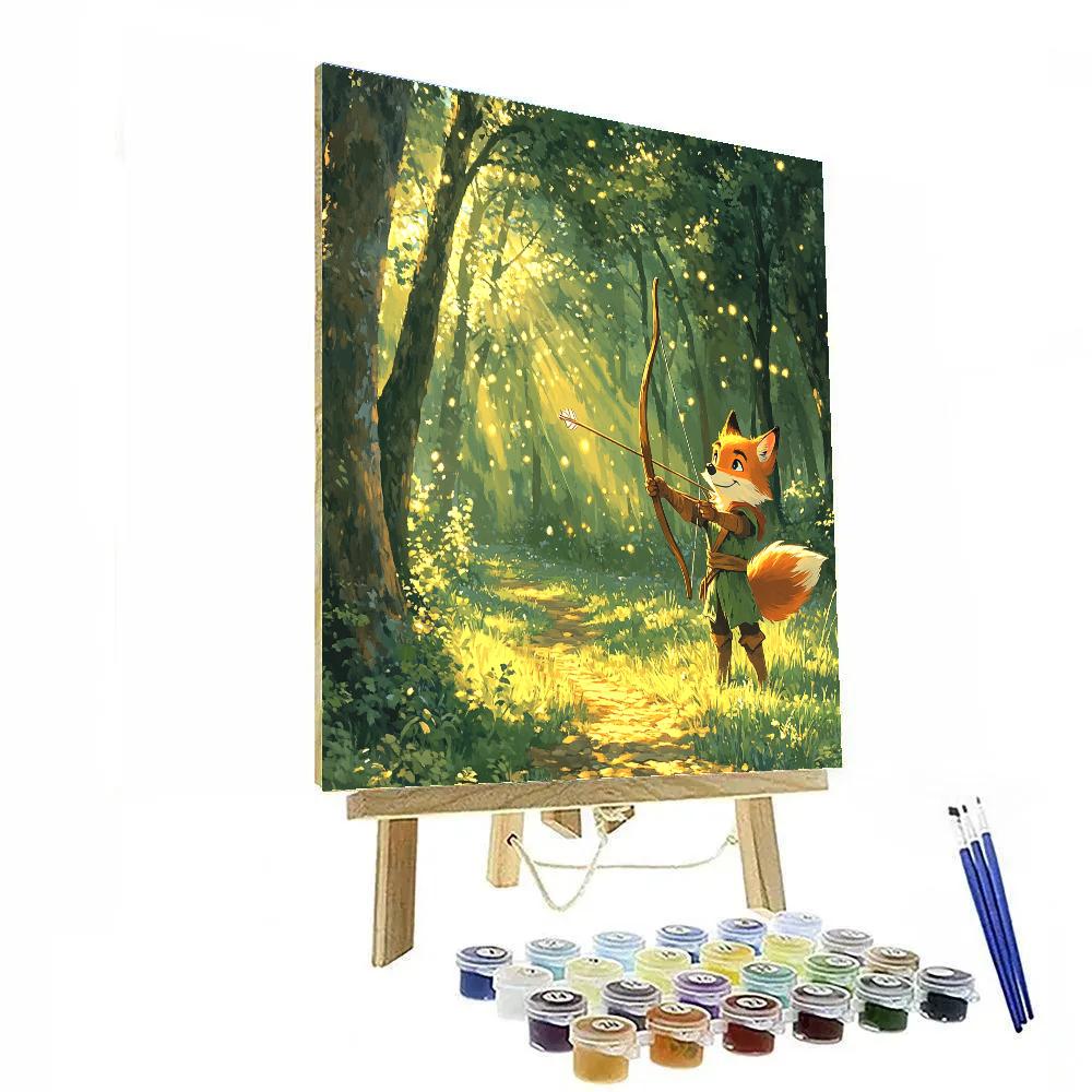 Robin Hood Forest Target Challenge Disney Inspired paint by number