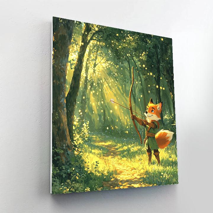 Robin Hood Forest Target Challenge Disney Inspired paint by number