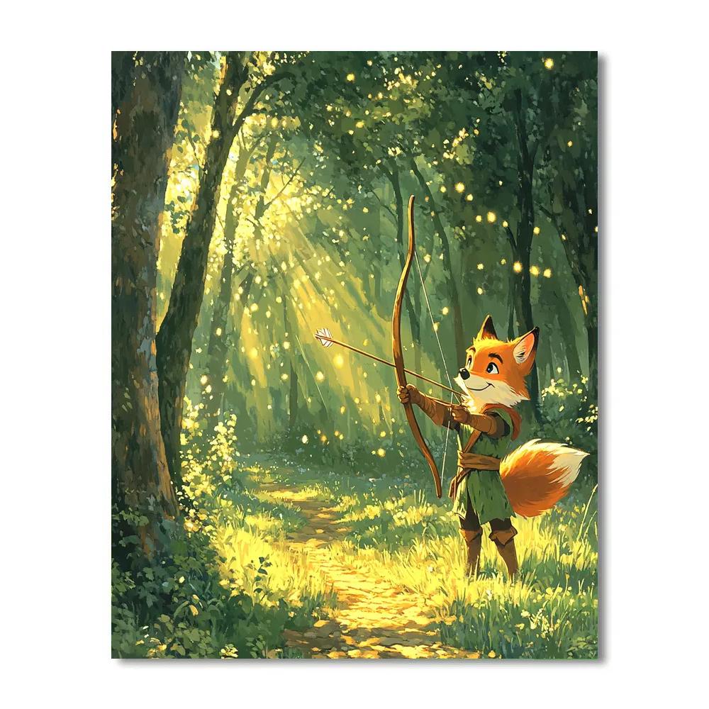 Robin Hood Forest Target Challenge Disney Inspired paint by number