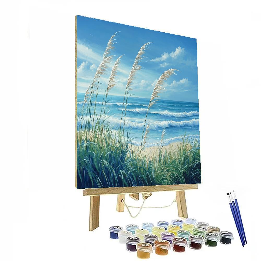 Claude Monet Inspired Coastal Meadow Sea Breeze Paint by numbers kits