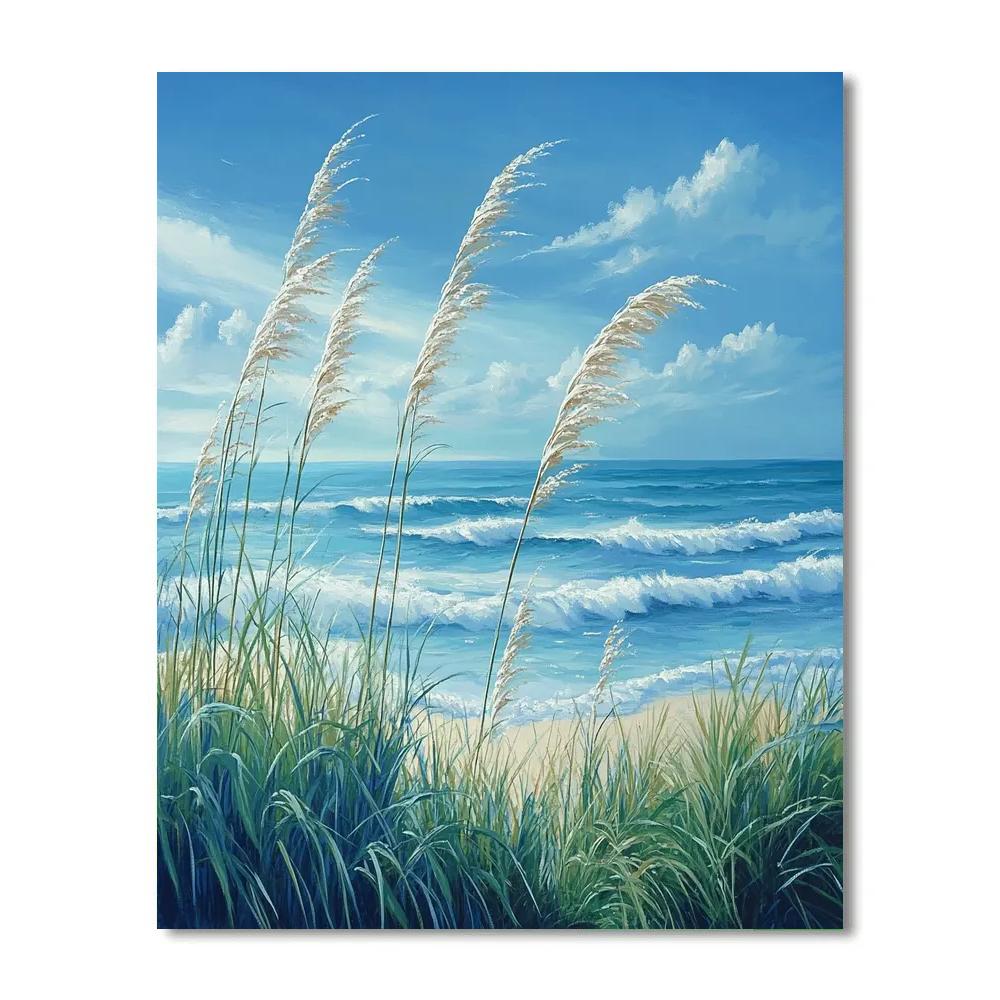 Claude Monet Inspired Coastal Meadow Sea Breeze Paint by numbers kits