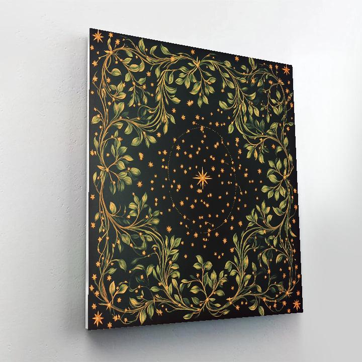 Frida Kahlo Inspired Constellation Of Painted Vines paint by numbers