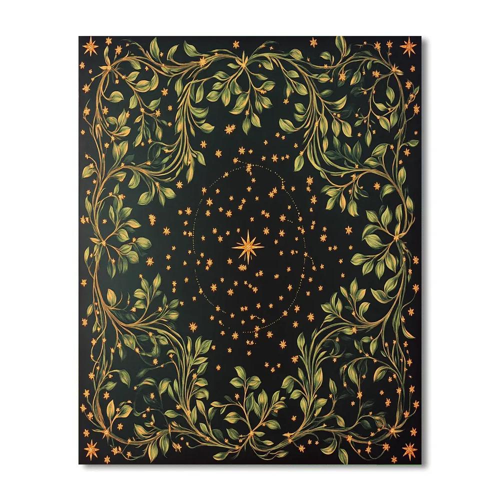 Frida Kahlo Inspired Constellation Of Painted Vines paint by numbers