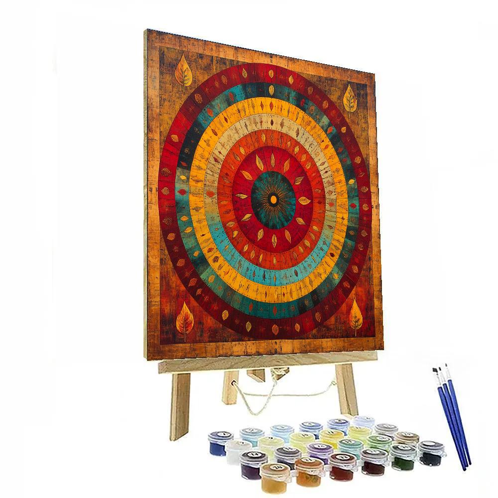 Frida Kahlo Inspired Time Dilation Mandala Painting by numbers kit