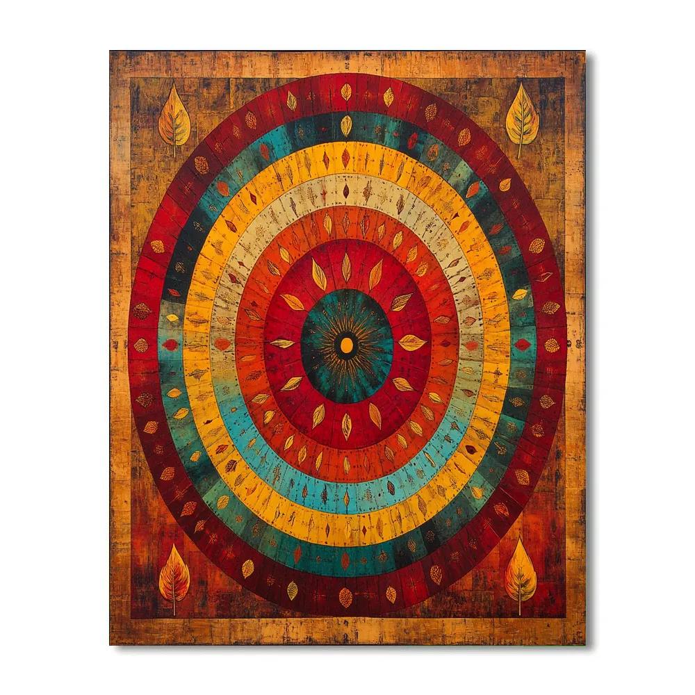 Frida Kahlo Inspired Time Dilation Mandala Painting by numbers kit