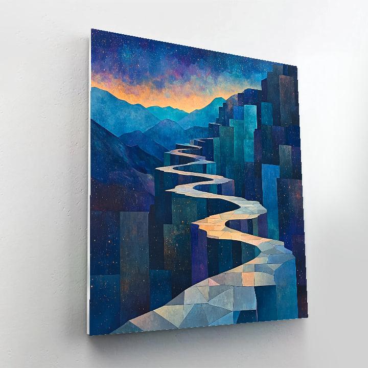 Paul Cézanne Inspired Basalt Nebula Terraces Painting by numbers kit