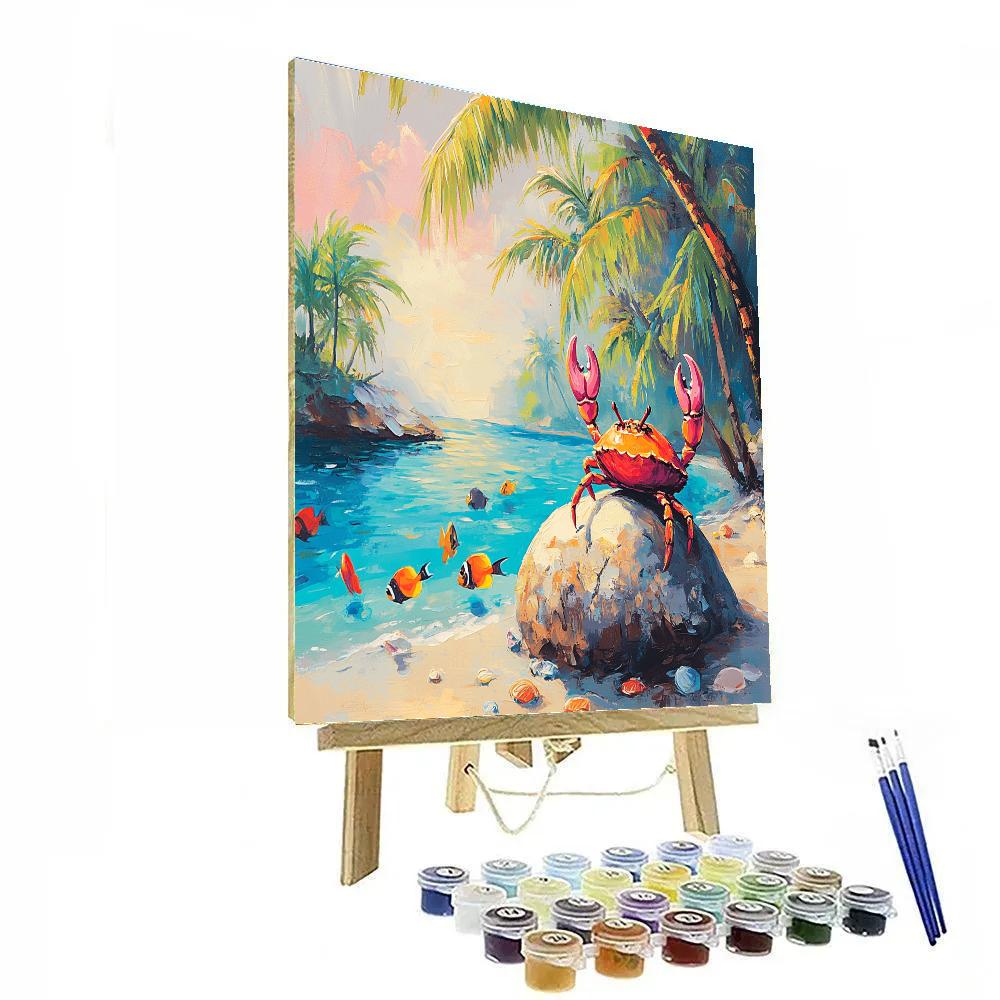 Sebastian Tropical Lagoon Concert Disney Inspired Numbered painting kits