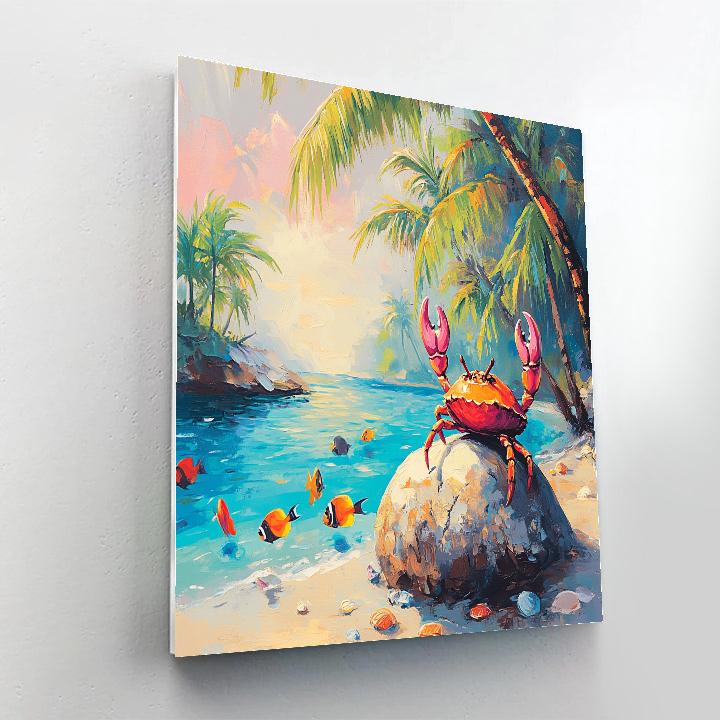 Sebastian Tropical Lagoon Concert Disney Inspired Numbered painting kits