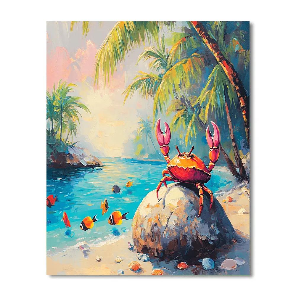 Sebastian Tropical Lagoon Concert Disney Inspired Numbered painting kits