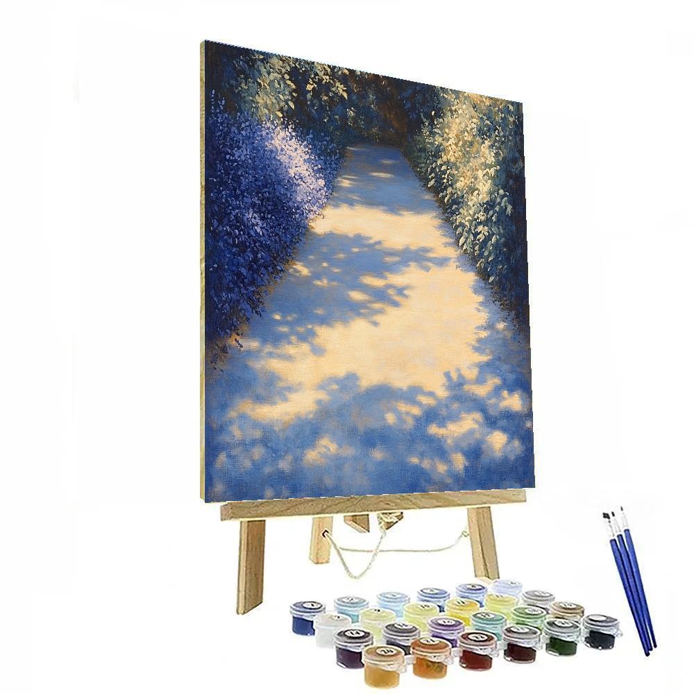 Claude Monet Inspired Blue Shadows On Path paint by numbers