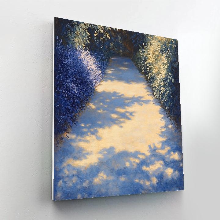 Claude Monet Inspired Blue Shadows On Path paint by numbers