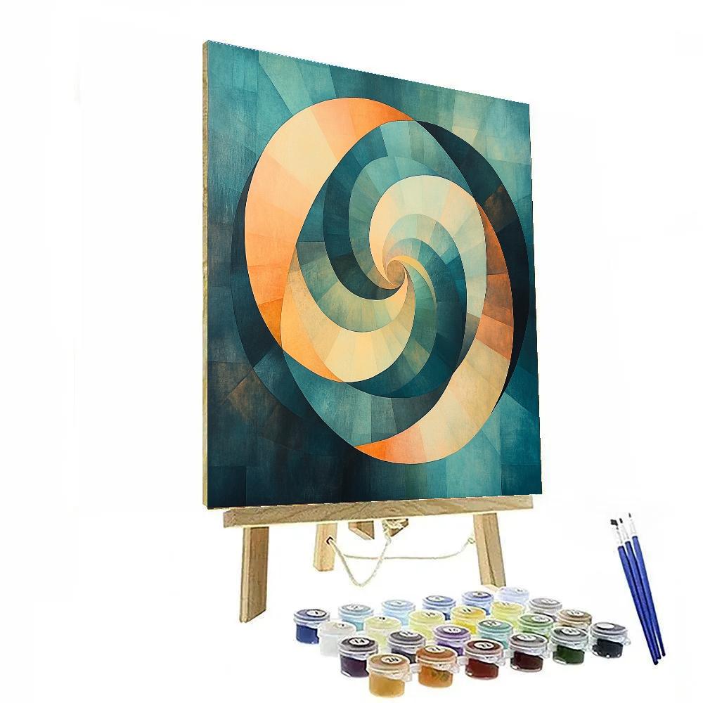 Paul Cézanne Inspired Chromatic Silence Vortex Numbered painting kits