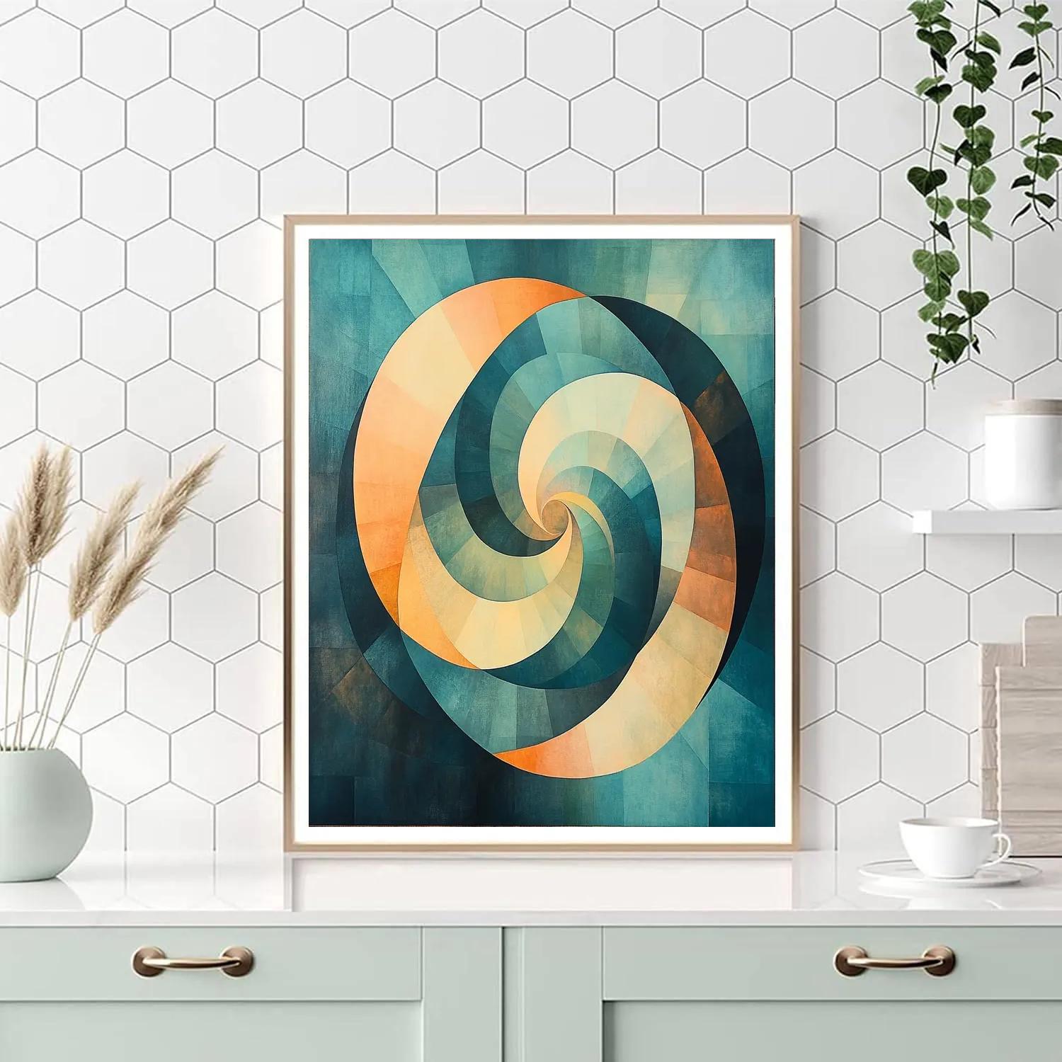 Paul Cézanne Inspired Chromatic Silence Vortex Numbered painting kits