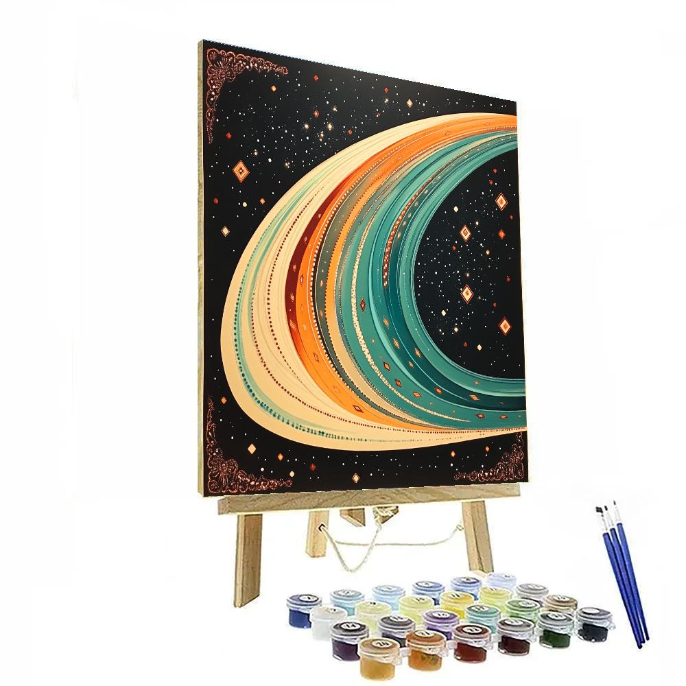 Frida Kahlo Inspired Comet Tail Folk Tapestry Paint by numbers art