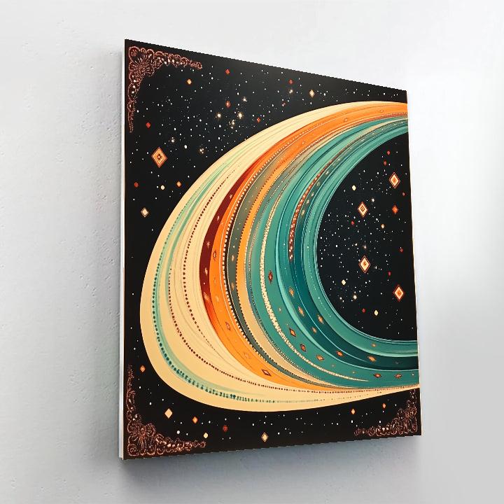 Frida Kahlo Inspired Comet Tail Folk Tapestry Paint by numbers art