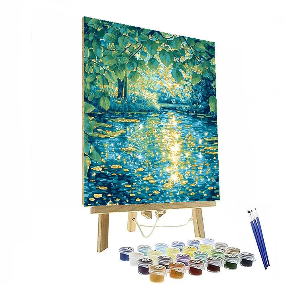 Claude Monet Inspired Water Garden Noon Refraction Painting by numbers kit