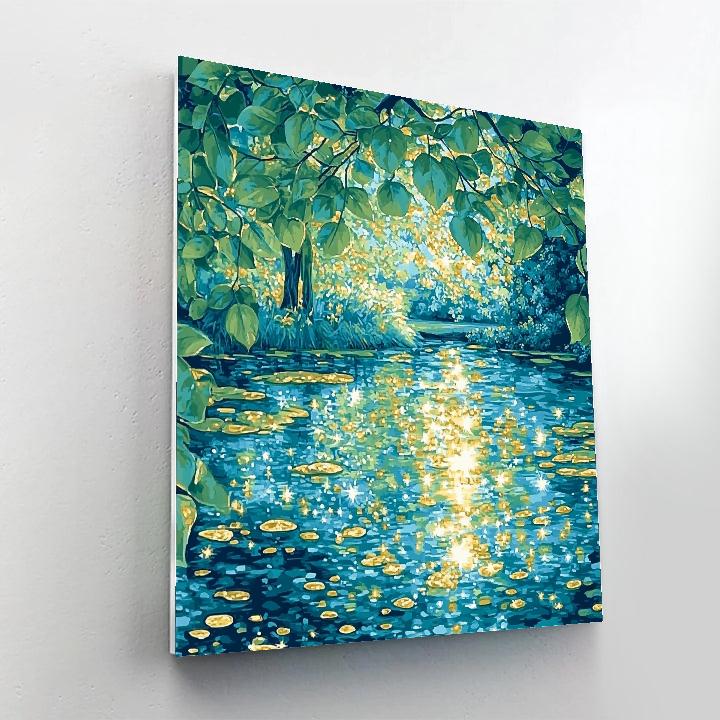 Claude Monet Inspired Water Garden Noon Refraction Painting by numbers kit