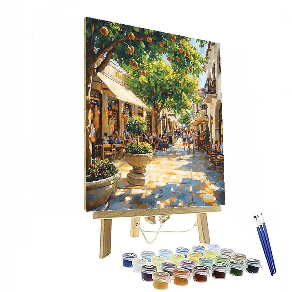 Queen Street Mall Brisbane Australia paint by numbers