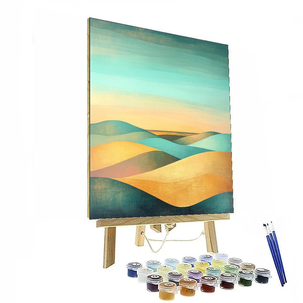 Paul Cézanne Inspired Aurora Polygon Prairie Paint by numbers art