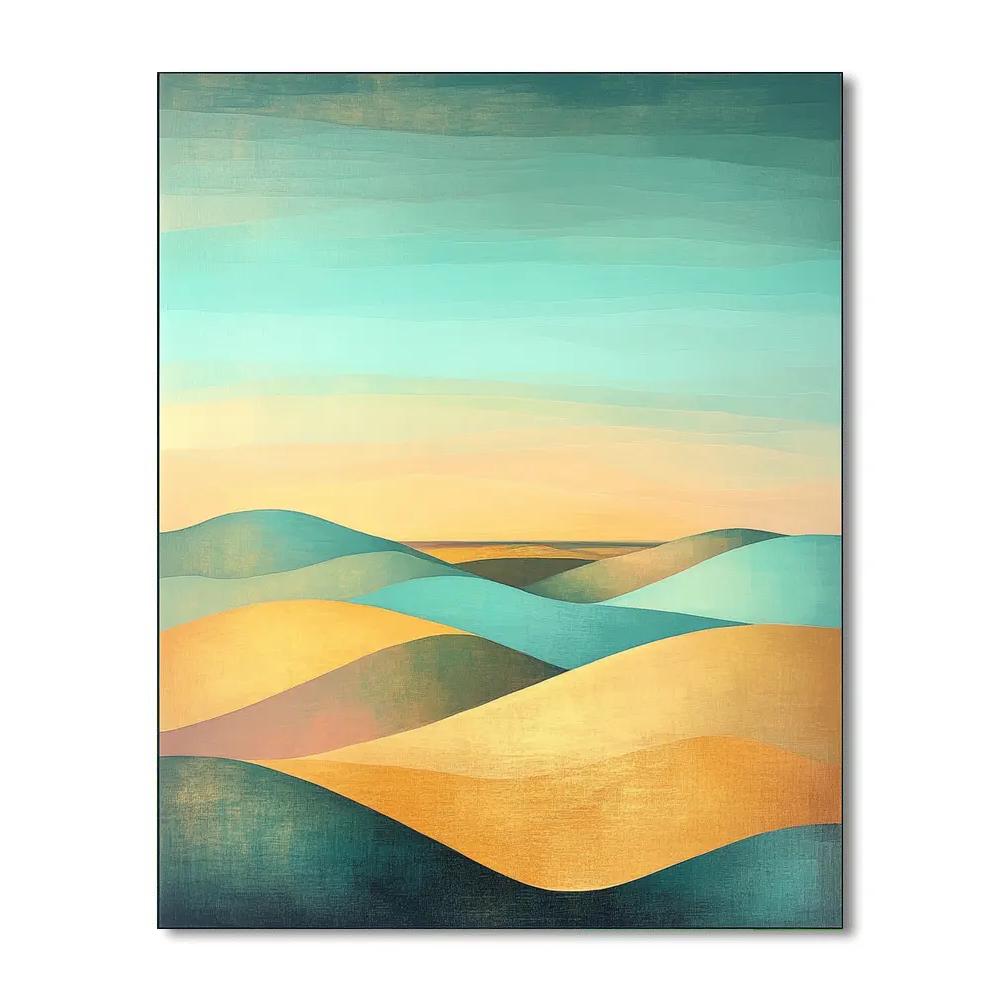 Paul Cézanne Inspired Aurora Polygon Prairie Paint by numbers art