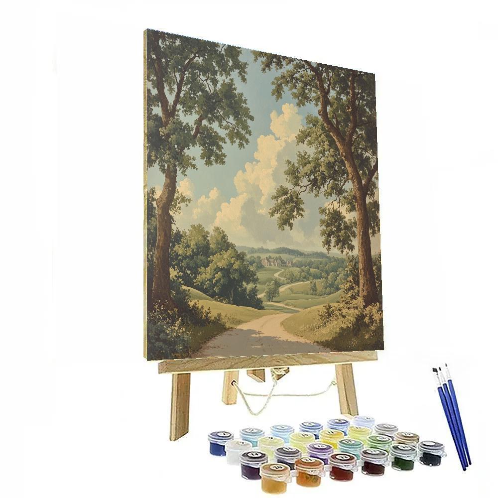 Thomas Gainsborough Inspired Gentle Landscape Paint by numbers kits