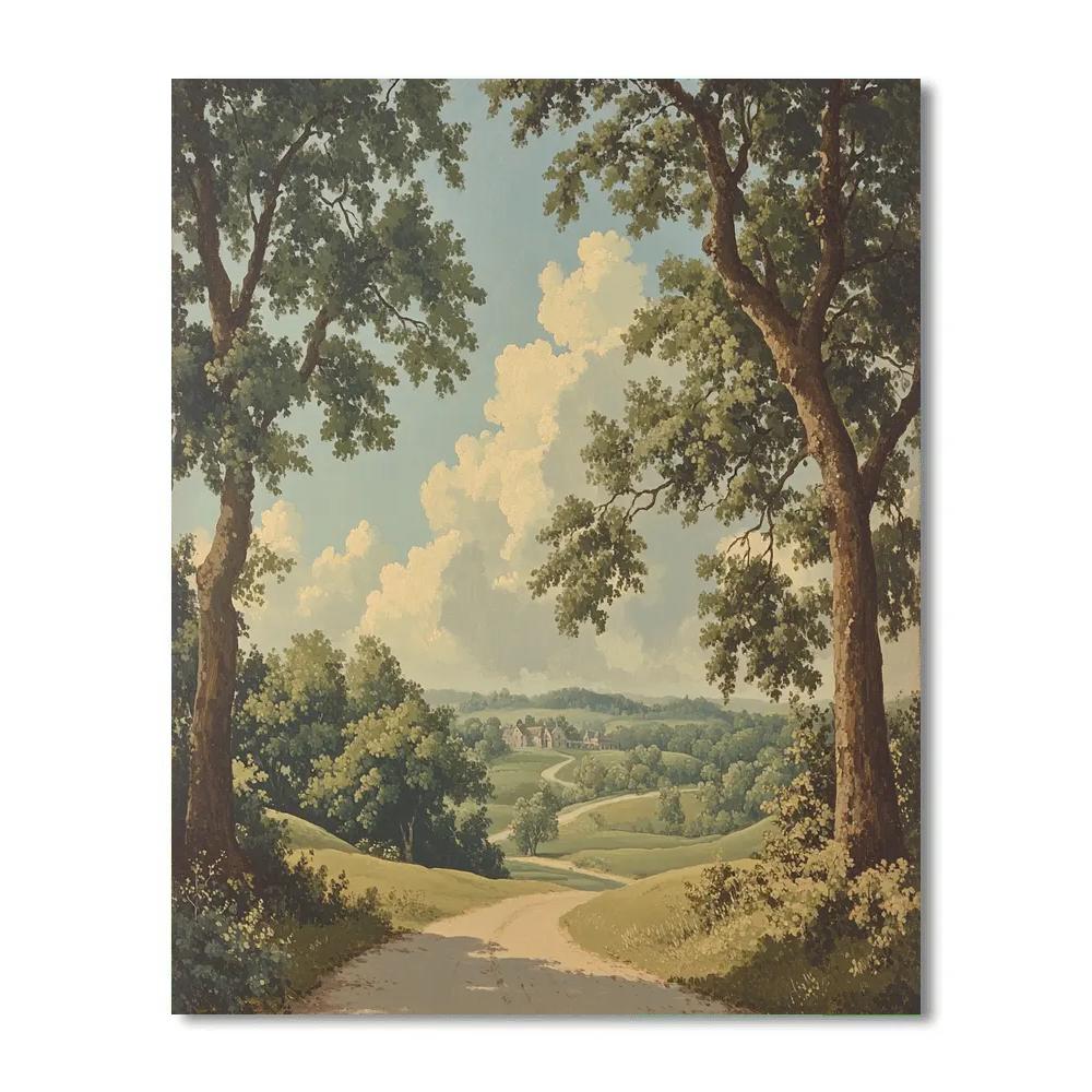 Thomas Gainsborough Inspired Gentle Landscape Paint by numbers kits