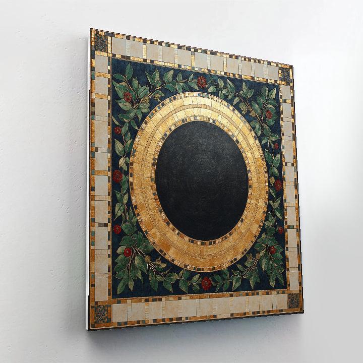Gustav Klimt Inspired Golden Eclipse Garden paint by numbers