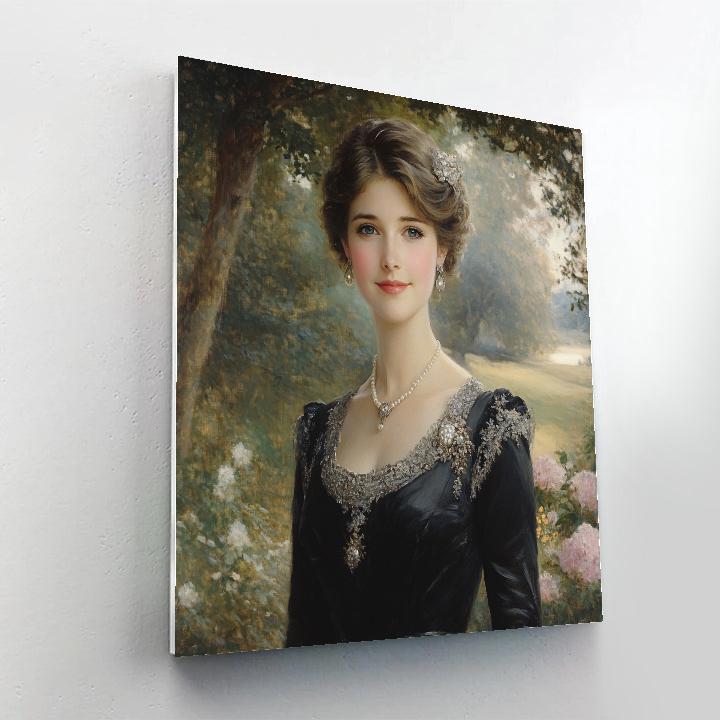 John Singer Sargent Inspired Elegant Portrait paint by number