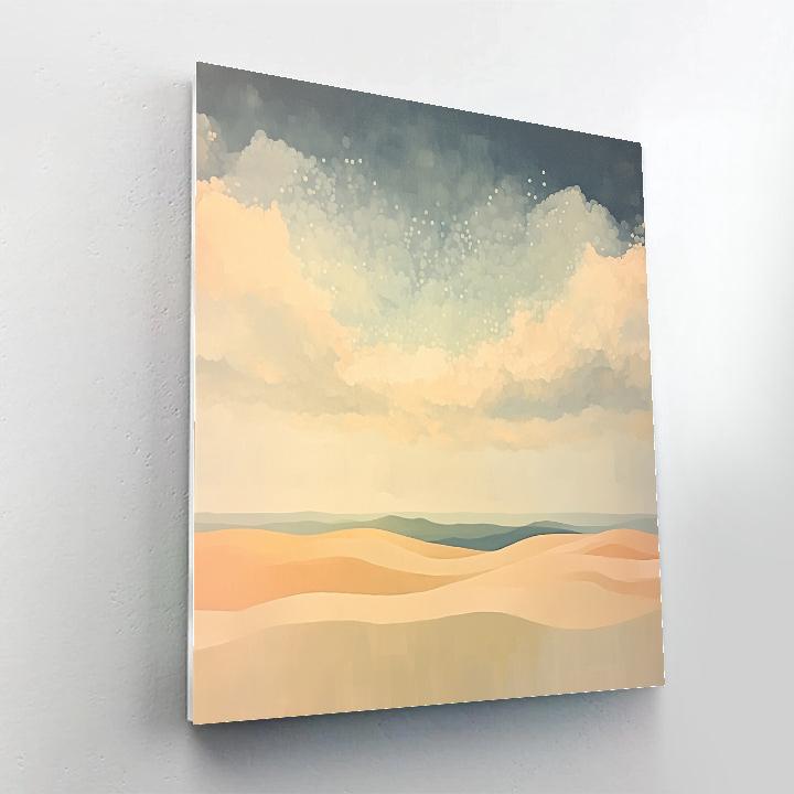 Georges Seurat Inspired Monsoon Heat Mirage Field Number painting