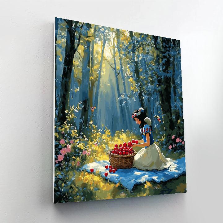 Snow White Forest Berry Picnic Disney Inspired paint by number