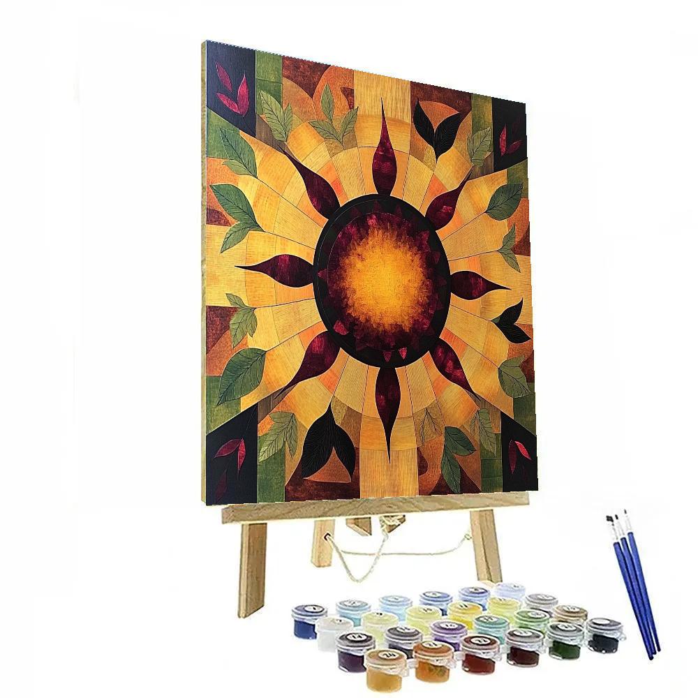 Frida Kahlo Inspired Sunspot Garden Of Shadows Paint by numbers art