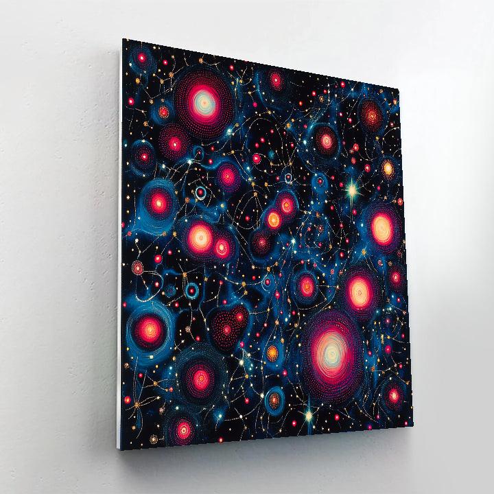 Yayoi Kusama Inspired Infinity Lattice Nebula DIY paint by numbers