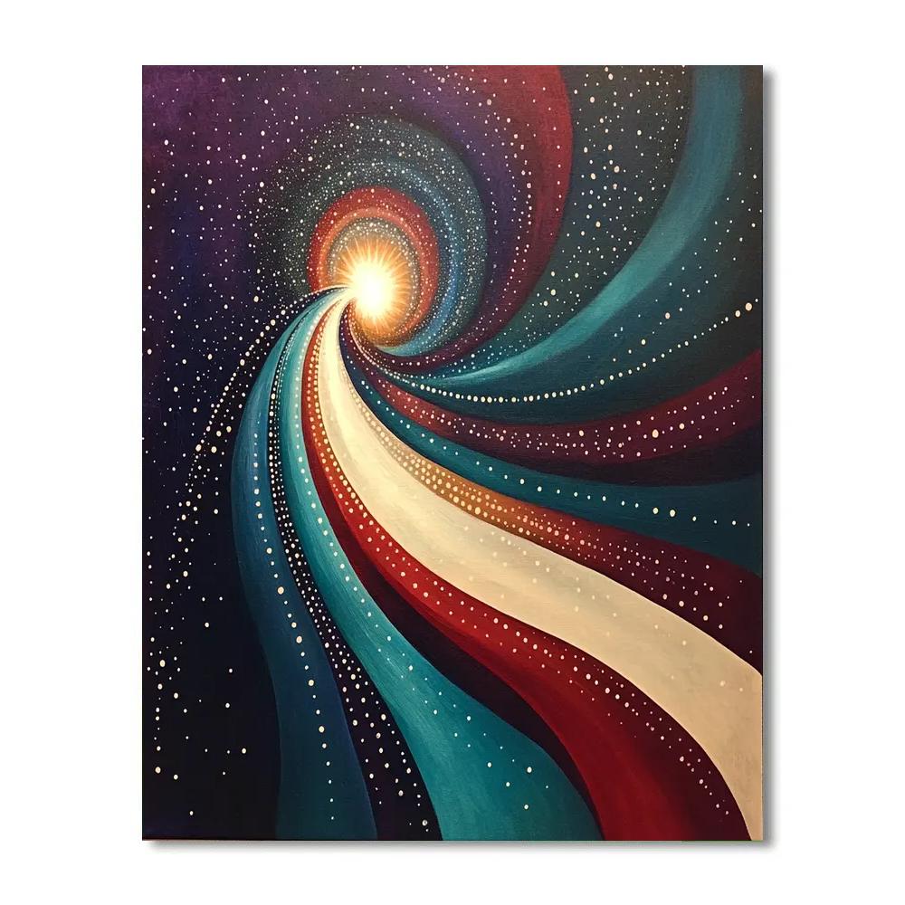 Frida Kahlo Inspired Quasar Spiral Of Courage Numbered painting kits